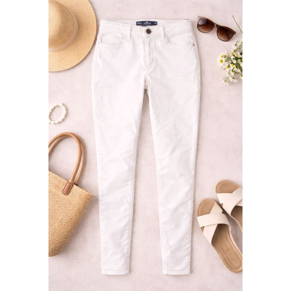 Hollister High Rise Super Skinny Jeans Women’s 5S White Stretch (1024)